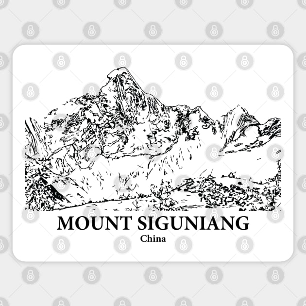 Mount Siguniang - China Magnet by Lakeric